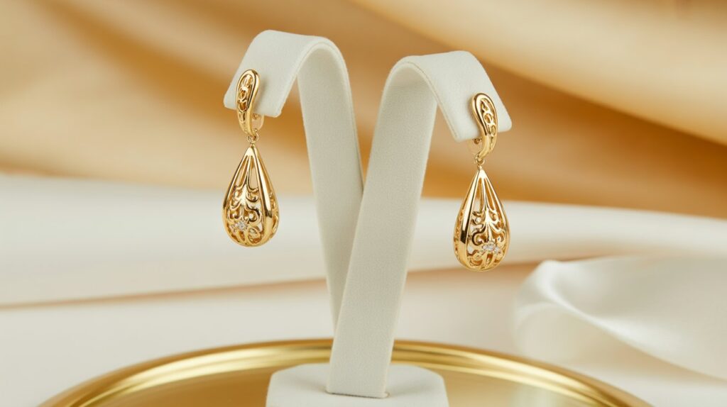 Formal Earrings Gold