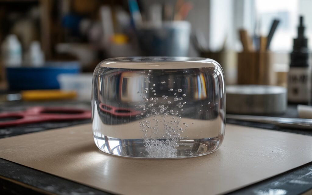 how to get bubbles out of resin when mixing